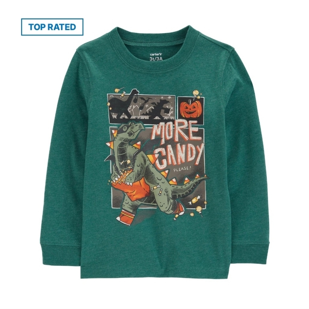 Carter's Green Dinosaur Graphic Kids Shirt